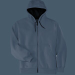 Heavyweight Full Zip Hooded Sweatshirt with Thermal Lining