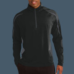 Sport Wick ® Stretch 1/2 Zip Colorblock Pullover