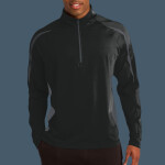 Sport Wick ® Stretch 1/4 Zip Colorblock Pullover