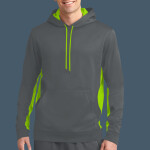 Sport Wick ® Fleece Colorblock Hooded Pullover
