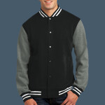 Fleece Letterman Jacket