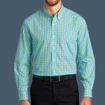 Long Sleeve Gingham Easy Care Shirt