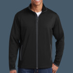 Sport Wick ® Stretch Contrast Full Zip Jacket