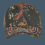 Americana Contrast Stitch Camouflage Cap