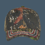 Americana Contrast Stitch Camouflage Cap
