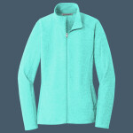 Women's Heather Microfleece Full Zip Jacket