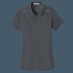 Women's Pinpoint Mesh Zip Polo