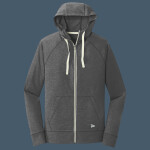 Sueded Cotton Blend Full Zip Hoodie