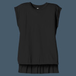 Women's Flowy Muscle Tee With Rolled Cuffs