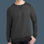 Snow Heather French Terry Raglan Crew