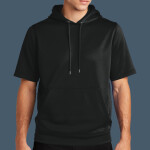 Sport Wick ® Fleece Short Sleeve Hooded Pullover