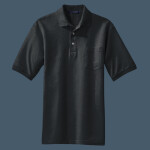Heavyweight Cotton Pique Polo with Pocket